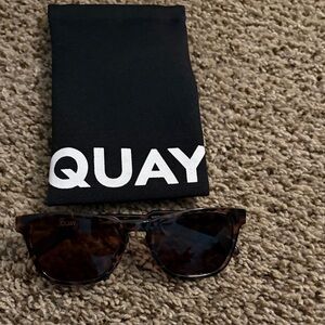 Quay 'Hardwire' mini tortoise shell sunglasses